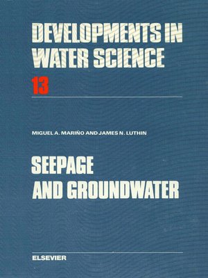 cover image of Seepage and Groundwater